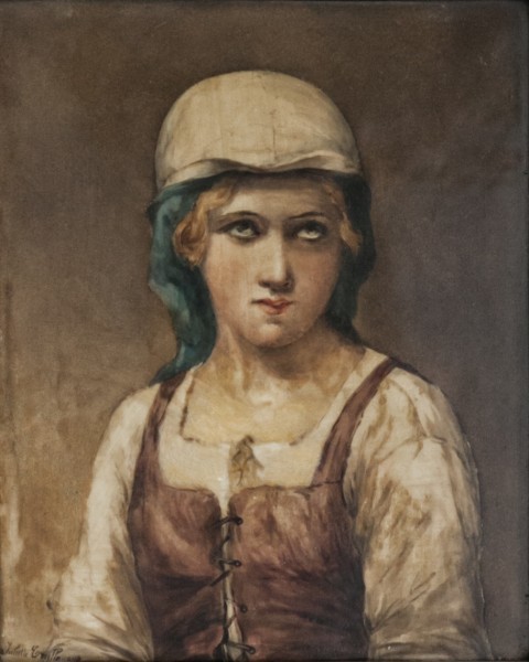 A porcelain portrait of a girl