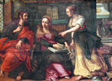 Христос в дома на Марта и Мария
